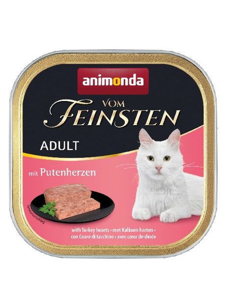 Animonda vom Feinsten Cat Adult z Sercami Indyka tacka 100g