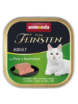 Animonda vom Feinsten Cat Adult z Indykiem i Królikiem tacka 100g