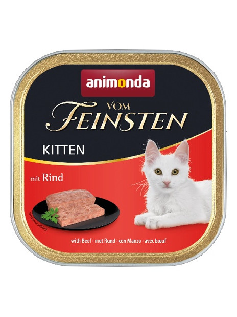 Animonda vom Feinsten Cat Kitten z Wołowiną tacka 100g