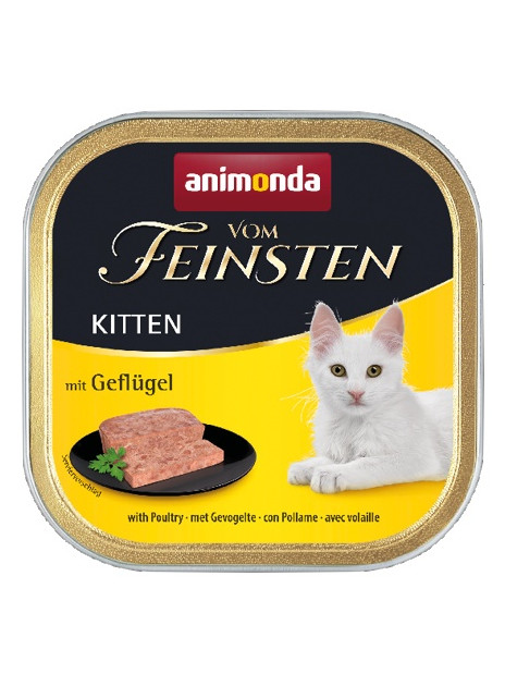 Animonda vom Feinsten Cat Kitten z Drobiem tacka 100g