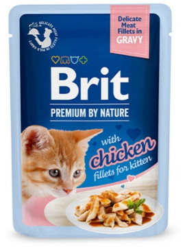 Brit Premium Cat Kitten Fillets with Chicken saszetka 85g
