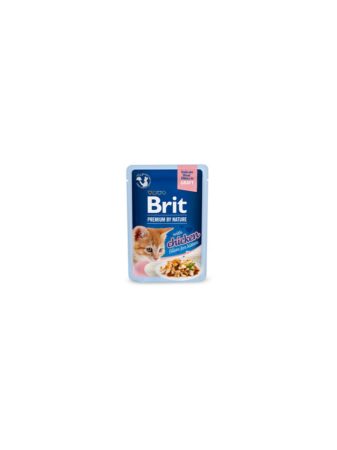 Brit Premium Cat Kitten Fillets with Chicken saszetka 85g