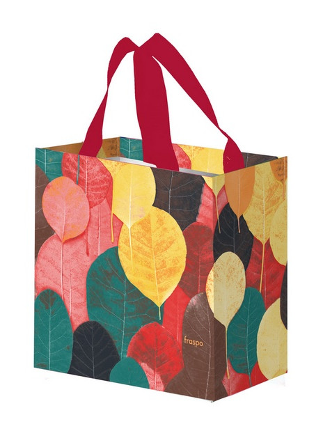 Torba Mini Kolorowe Listki 10L bordowe