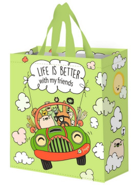 Torba Wesoły Samochodzik 14L limonkowy