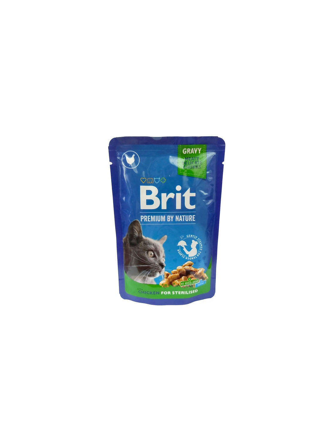 Brit Premium Cat Adult Kurczak Sterilised saszetka 100g
