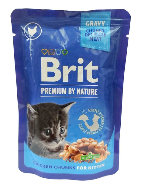 Brit Premium Cat Kitten Kurczak saszetka 100g