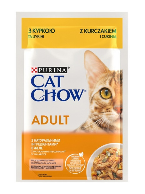 Purina Cat Chow Kurczak i cukinia saszetka 85g
