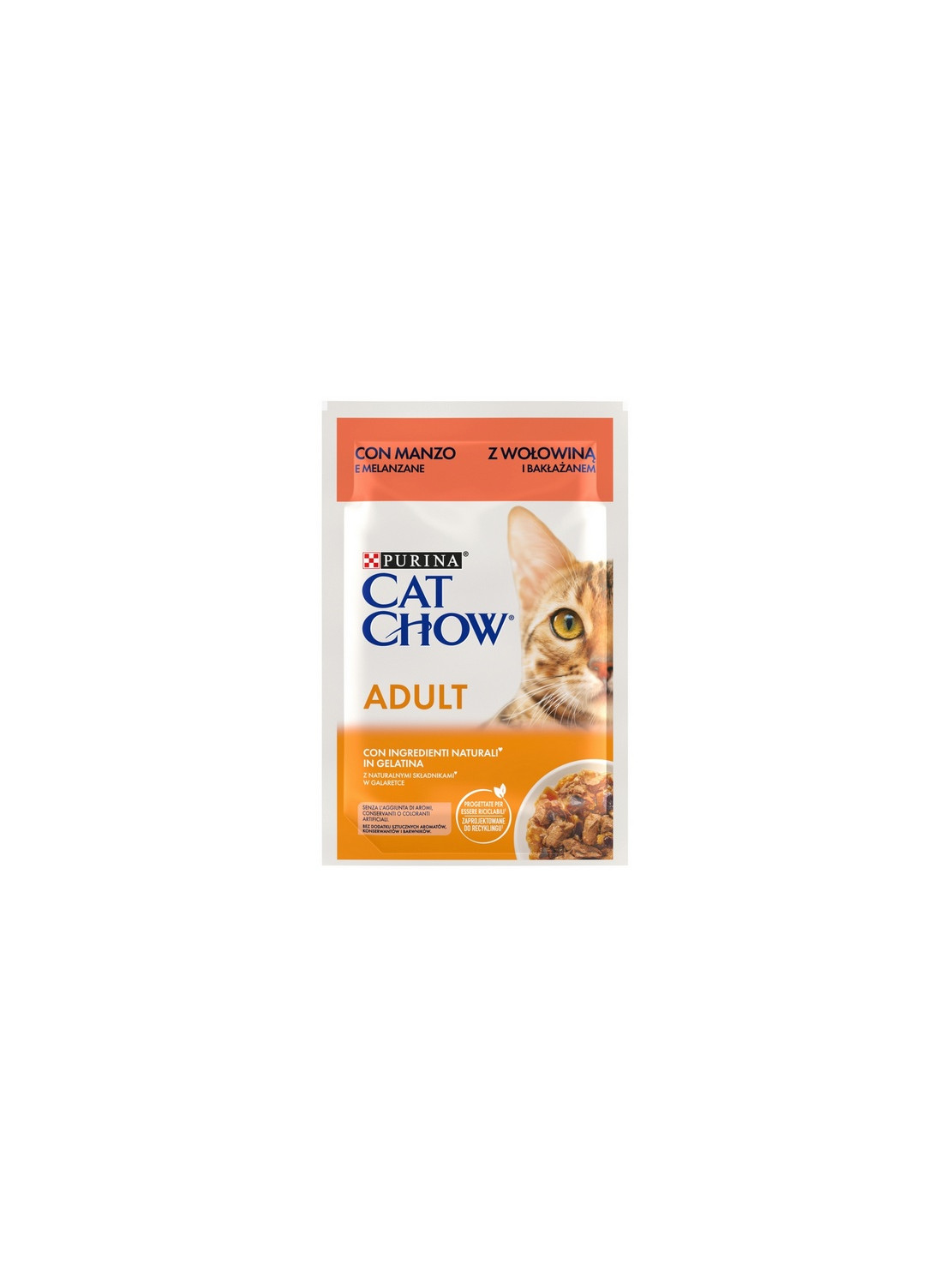 Purina Cat Chow Wołowina i bakłażan saszetka 85g