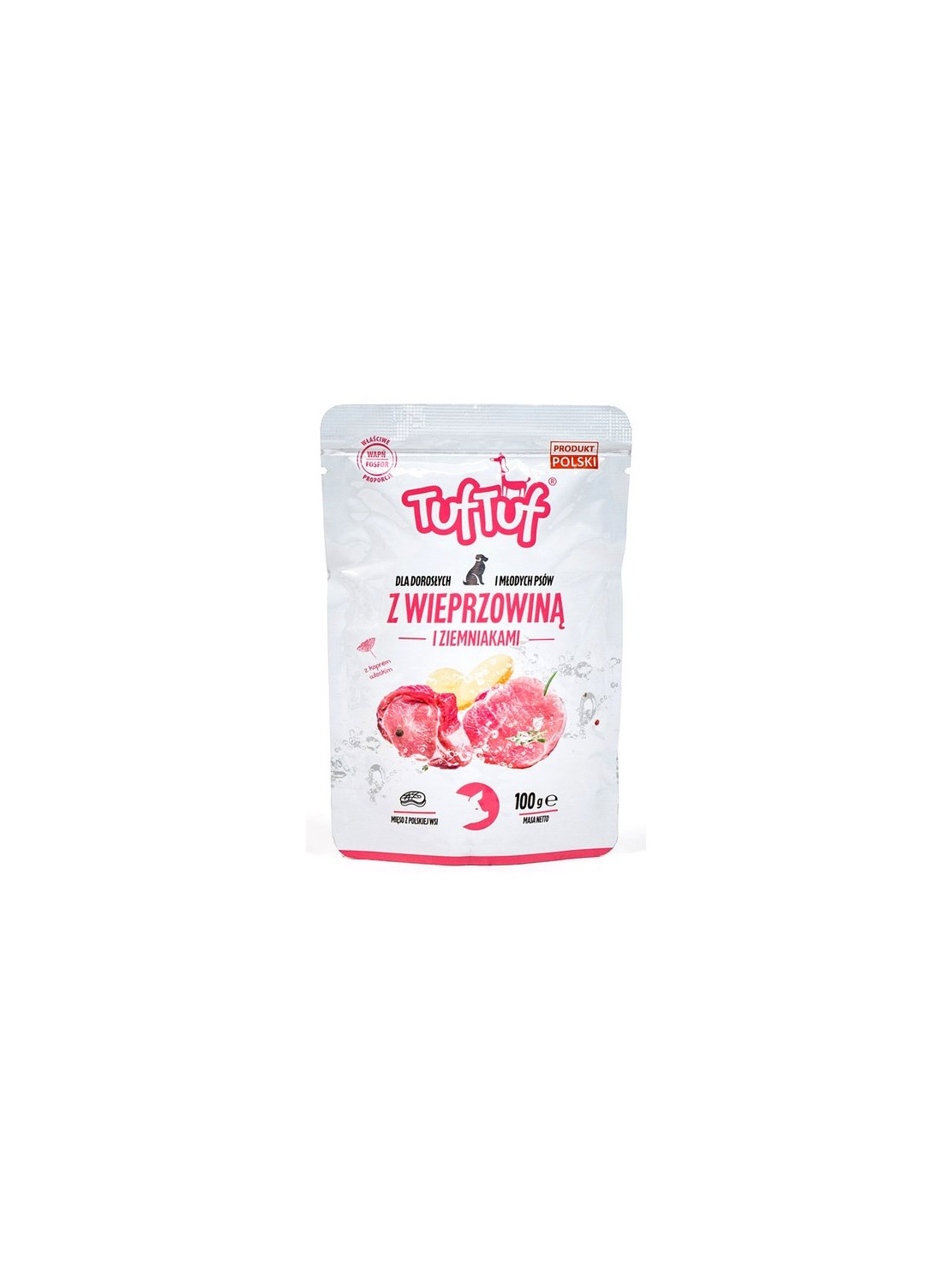 TUF TUF Wieprzowina z ziemniakami dla psa saszetka 100g