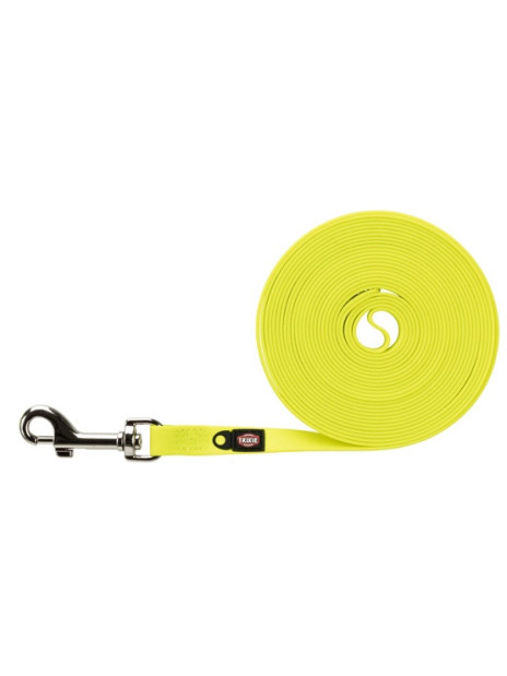 Trixie Easy Life Smycz do tropienia M-L 5m/13mm odblaskowa żółty neonowy [20725]