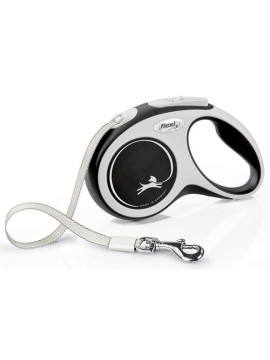 Flexi New Comfort Smycz taśma S 5m czarna [FL-3547]