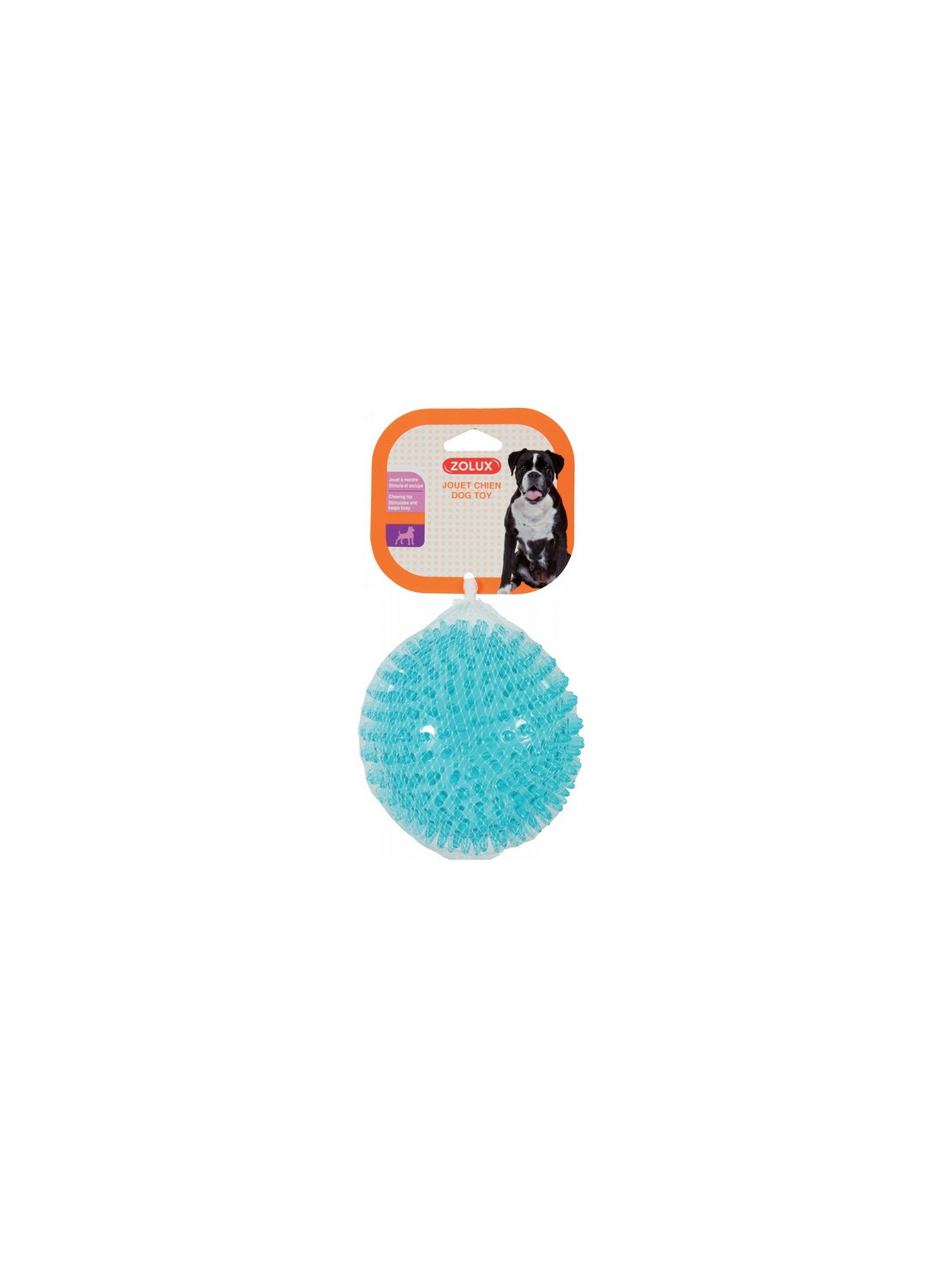 Zolux Zabawka TPR POP Piłka z kolcami 13cm turkusowa [479071TUR]