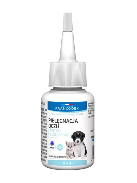 Francodex Płyn do oczu dla kociąt i szczeniąt 60ml [FR179137]