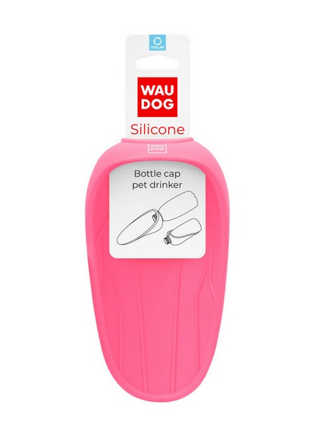 Collar WauDog Silicone Dysza do picia - końcówka 165x90mm różowa
