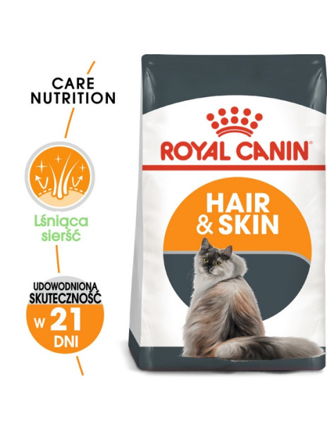 Royal Canin Hair&Skin Care karma sucha dla kotów dorosłych, lśniąca sierść i zdrowa skóra 4kg