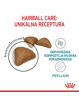 Royal Canin Hairball Care karma sucha dla kotów dorosłych, eliminacja kul włosowych 2kg