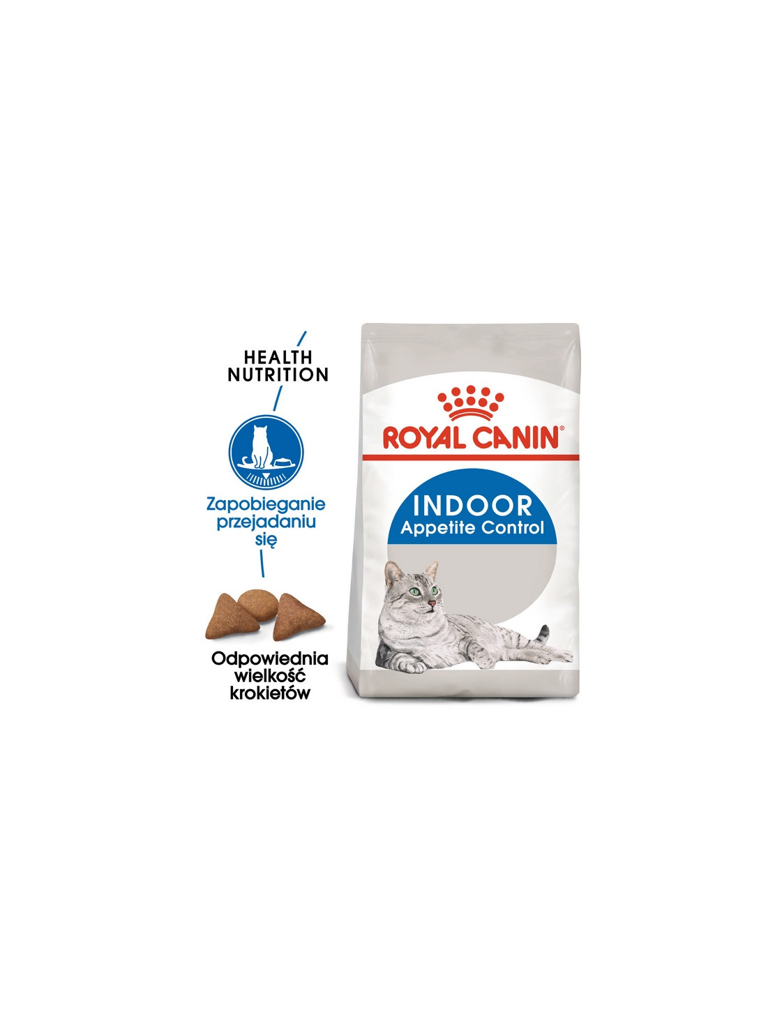 Royal Canin Indoor Apetite Control karma sucha dla kotów dorosłych, przebywających w domu, domagających się jedzenia 2kg