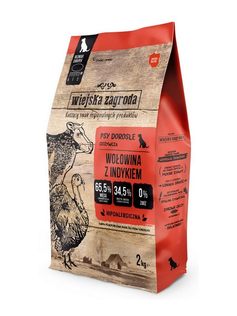 Wiejska Zagroda Wołowina z indykiem L 2kg