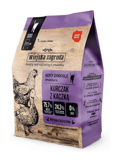 Wiejska Zagroda Kot - Kurczak z kaczką 400g