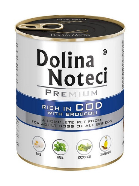 Dolina Noteci Premium Pies Dorsz i brokuły puszka 800g