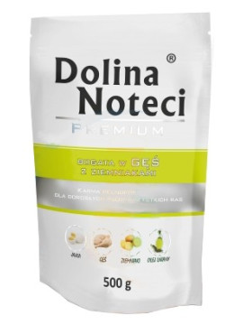 Dolina Noteci Premium Pies Gęś i ziemniaki saszetka 500g