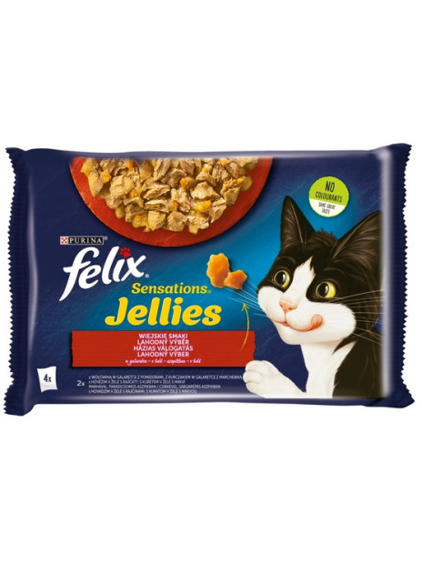 Felix Sensations Mięso saszetki 4x85g