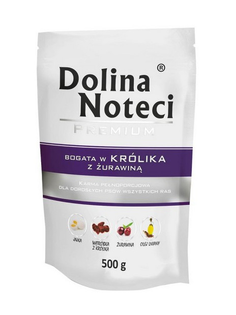 Dolina Noteci Premium Pies Królik i żurawina saszetka 500g
