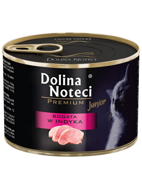 Dolina Noteci Premium Kot Junior Bogata w indyka puszka 185g
