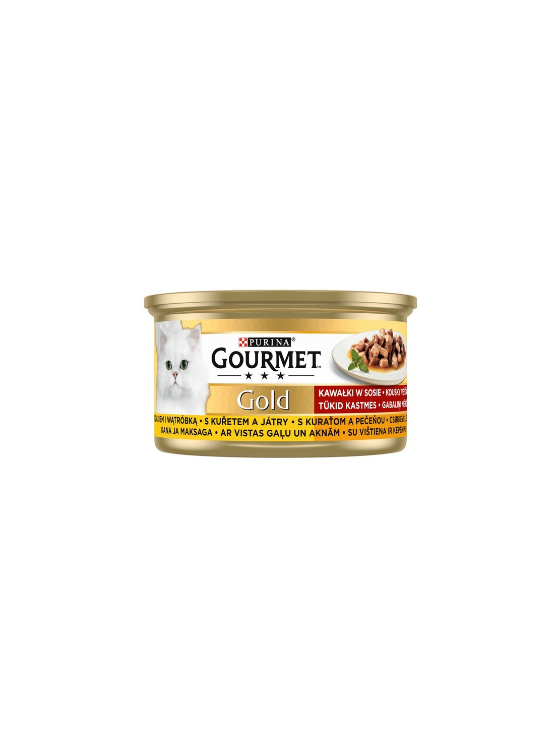 Gourmet Gold Kurczak i wątróbka w sosie 85g