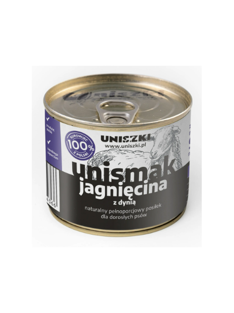 Uniszki UNIsmak jagnięcina z dynią 200g