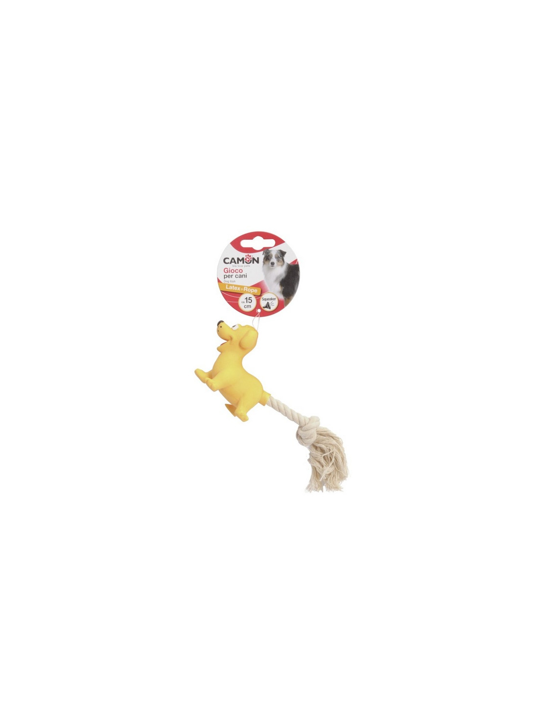 Camon Lateksowa zabawka z liną 15cm