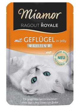 Miamor Ragout Royale Kitten z Drobiem w galaretce saszetka 100g