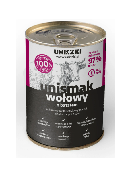 Uniszki UNIsmak wołowy z batatem 400g
