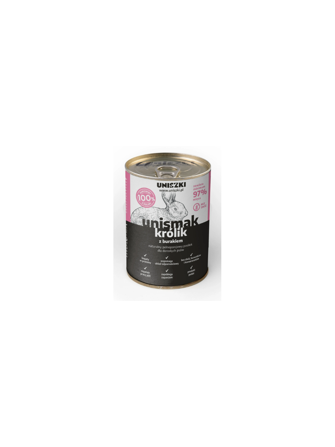 Uniszki UNIsmak królik z burakiem 400g