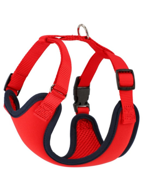 Dingo Szelki bezuciskowe z dwupaskową regulacją S czerwone