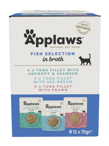 Applaws saszetki dla kota Fish Selection Multi Pack 12x70g