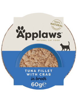 Applaws miseczka dla kota Filet z Tuńczyka z Krabami 60g