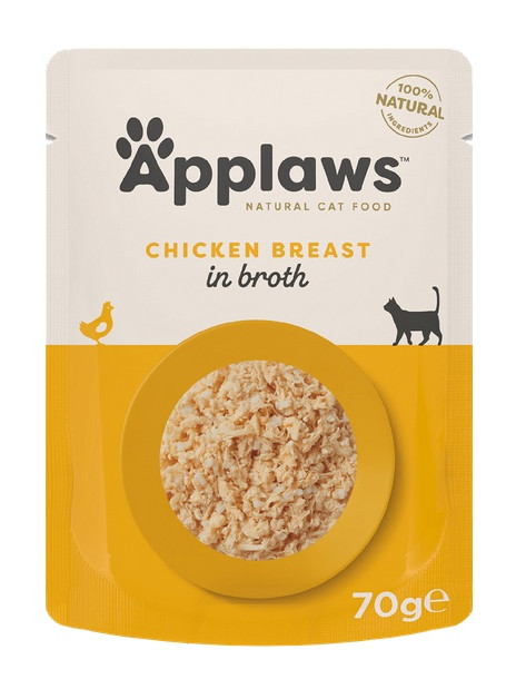 Applaws saszetka dla kota Kurczak w rosole 70g