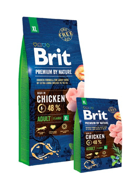 Brit Premium By Nature Adult XL Extra Large 15kg