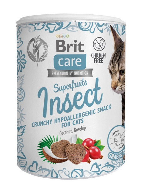 Brit Care Cat Snack Superfruits Insect 100g
