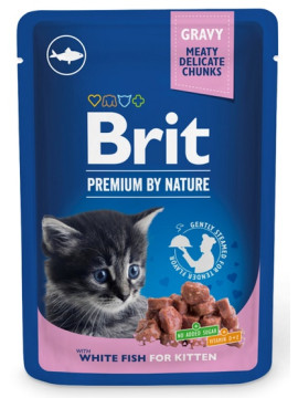 Brit Premium By Nature Cat Kitten White Fish sos saszetka 100g