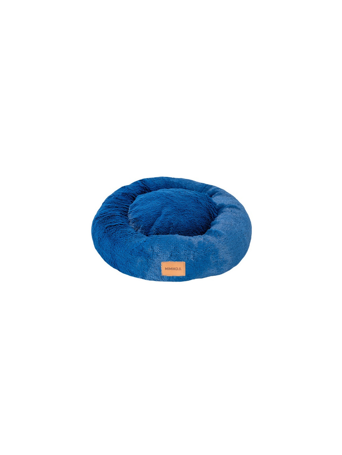 MIMIKO Pets Legowisko Shaggy okrągłe L 60cm chabrowe