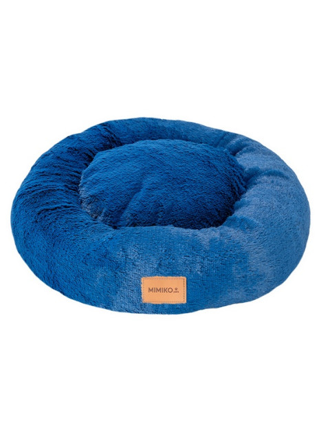 MIMIKO Pets Legowisko Shaggy okrągłe L 60cm chabrowe