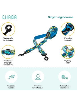 CHABA Smycz regulowana Story III S 16mm/260cm Carnival