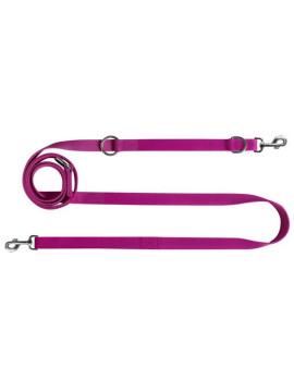 CHABA Smycz taśma regulowana gładka 25mm/260cm fuksja