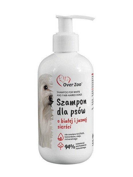 Over Zoo Szampon dla psów o białej i jasnej sierści 250ml