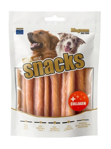 Magnum Patyczki ze skóry bydlęcej z kurczakiem i kolagenem 220g