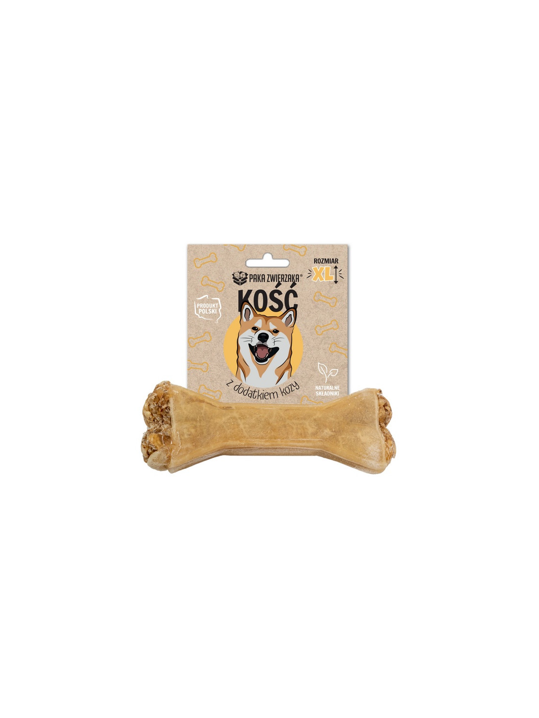 Paka Zwierzaka Kość z dodatkiem kozy XL 17cm