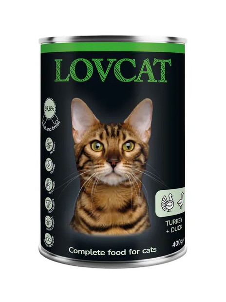 Lovcat Best Turkey & Duck puszka 400g