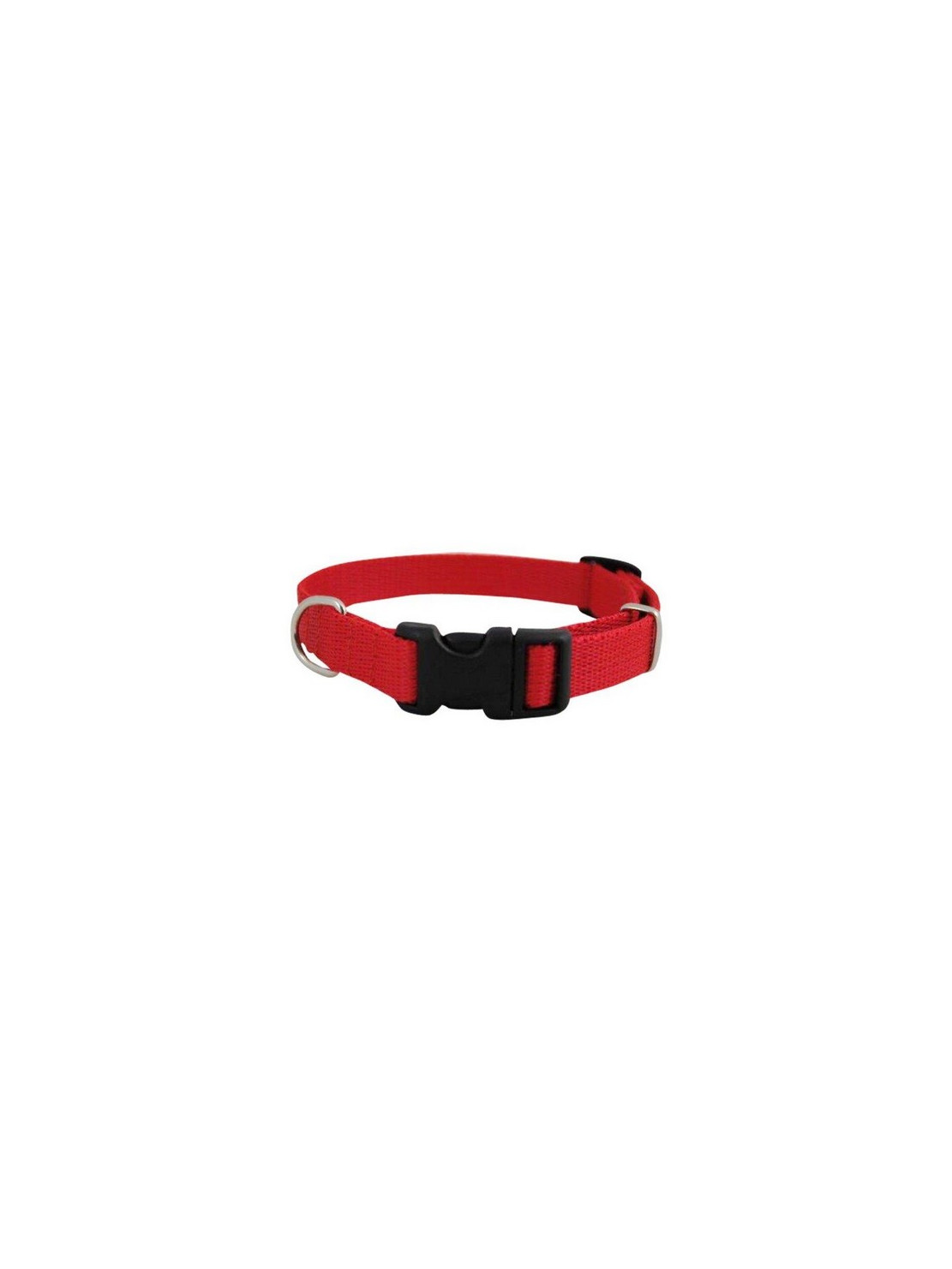 CHABA Obroża taśma regulowana 10mm x 30cm czerwona